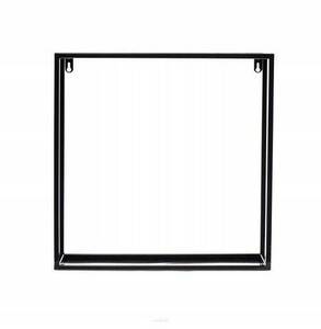Kwietnik ścienny metalowy JAKPOL czarny 45x45x15 cm loft small 3