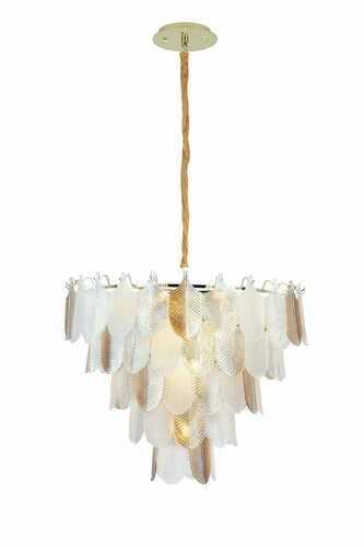 Sprawdź Lampa wisząca Max Light Arwena P0418 złota 15xE14 80 cm