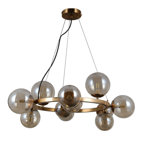 Sprawdź Lampa Wisząca Italux Montora Dymiona Mosiądz G9 11-punktowa PND-30223-11A