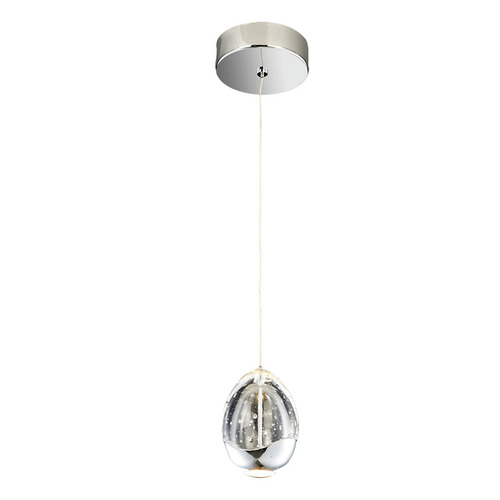 Sprawdź Lampa Wisząca Italux Huelto LED Chrom 10 cm PND-22112132-1A-CR