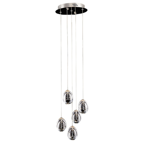 Sprawdź Lampa Wisząca Italux Huelto LED Chrom 30 cm PND-22112132-5A-CR