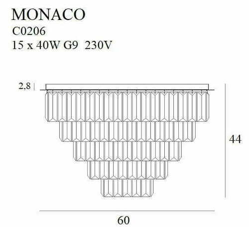 Sprawdź Plafon Max Light Monaco C0206 złoty 15xG9 60 cm