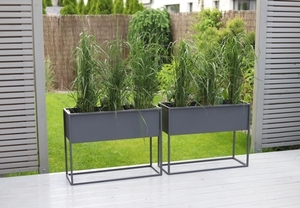 Kwietnik metalowy JAKPOL Cubo 60x80x30 cm szary mat stojak na rośliny loft 1 Kwietnik metalowy JAKPOL Cubo 60x80x30 cm szary mat stojak na rośliny loft small 1