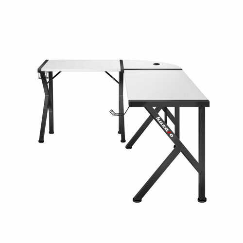 Sprawdź Biurko gamingowe narożne Huzaro Hero 6.3 White 154 cm