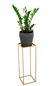 Kwietnik metalowy JAKPOL loft złoty 100 cm stojak na 1 donicę do wnętrz small 0