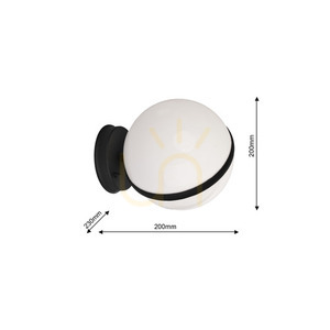 Kinkiet zewnętrzny EKO-LIGHT CIRCULO EKO6641 czarny 1×E27 IP44 small 6