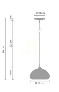 Lampa wisząca VICTORY GLOW S srebrna17 cm small 7