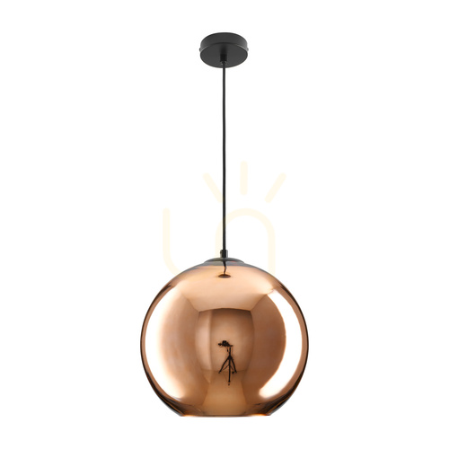 Sprawdź Lampa wisząca MIRROR GLOW - M miedziana 30cm
