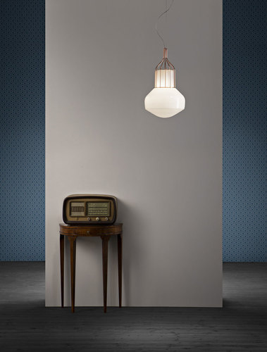 Sprawdź Lampa wisząca Fabbian Aérostat 43cm - błyszcząca miedź - F27A13 41