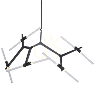 Lampa wisząca STICKS-6 czarna small 1