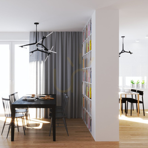 Lampa wisząca STICKS-6 czarna small 15