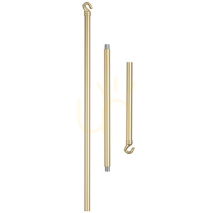 Lampa wisząca Step into Design STICKS-10 złota matowa 10×G9 120 cm small 5