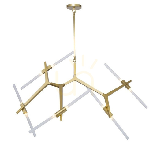 Sprawdź Lampa wisząca Step into Design STICKS-10 złota matowa 10×G9 120 cm