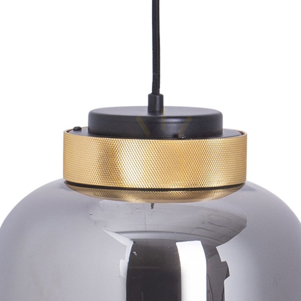 Pokaż Lampa wisząca BOOM LED szaro złota 25 cm Lampa wisząca BOOM LED szaro złota 25 cm