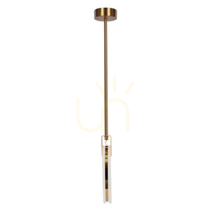 Lampa wisząca MARBLE LED marmurowo złota 24 cm small 5