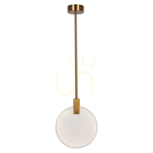 Sprawdź Lampa wisząca MARBLE LED marmurowo złota 24 cm