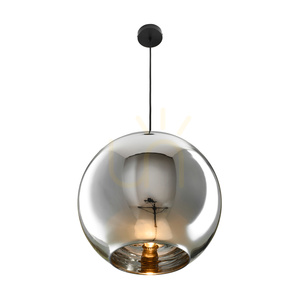 Lampa wisząca MIRROR GLOW - L chrom 40 cm 3 Lampa wisząca MIRROR GLOW - L chrom 40 cm small 3