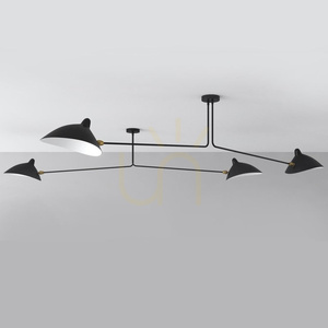 Lampa wisząca CRANE-2P dwuramienna czarna small 2