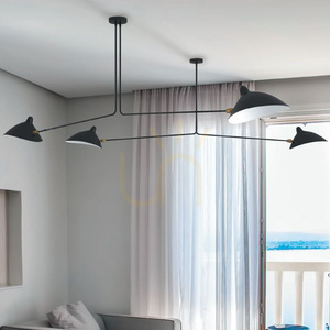 Lampa wisząca CRANE-2P dwuramienna czarna small 3