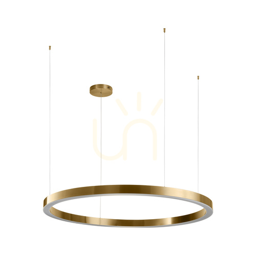 Sprawdź Lampa wisząca CIRCLE 120 LED mosiądz 120 cm
