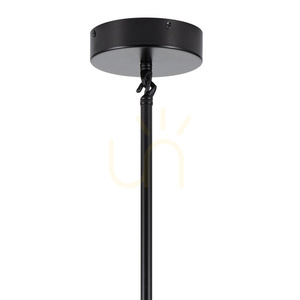 Lampa wisząca MODERN ORCHID-6 transparentno czarna 130 cm small 7