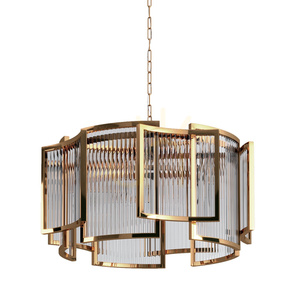 Lampa wisząca IMPERIO złota 80 cm small 6