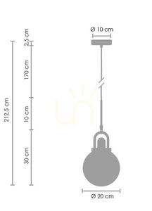 Lampa wisząca PEARL złota 20 cm 6 Lampa wisząca PEARL złota 20 cm small 6