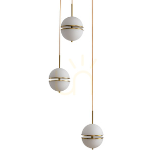 Lampa wisząca SFERA-3 LED złota 50 cm small 3