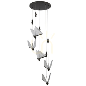 Lampa wisząca BEE LAMP 5 LED czarna 45 cm small 3