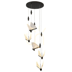 Lampa wisząca BEE LAMP 5 LED czarna 45 cm small 0
