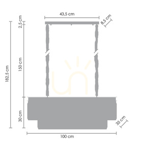 Lampa wisząca SPARKLE DOUBLE antracyt 100 cm small 5