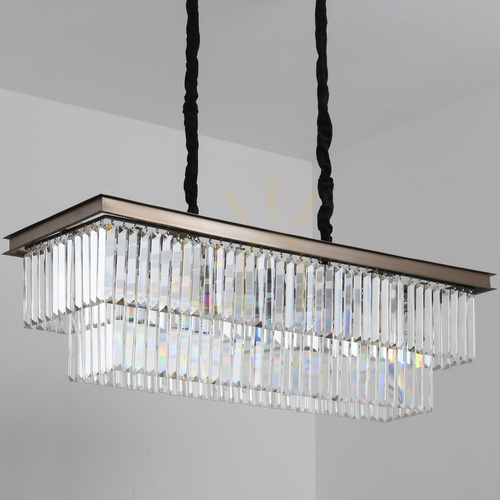 Sprawdź Lampa wisząca SPARKLE DOUBLE antracyt 100 cm