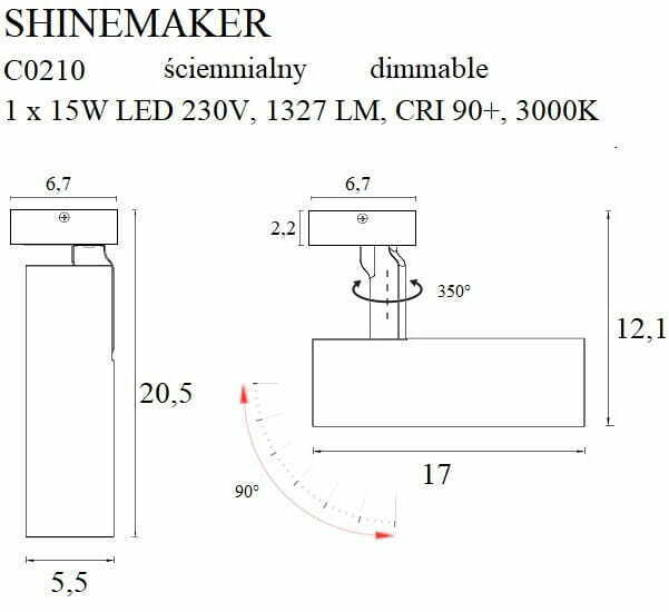 Obejrzyj Plafon Max Light Shinemaker C0210 biały LED 15W ściemnialny Plafon Max Light Shinemaker C0210 biały LED 15W ściemnialny