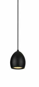 Lampa wisząca Max Light Comet Round P0433 czarna LED 1x5W 3000K 7 cm small 1