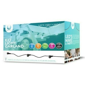 Girlanda ogrodowa czarna 12m, 10 oprawek IP65 small 0