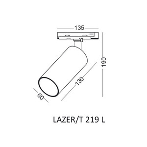 Lampa szynowa LAZER/T 219 L 1 Lampa szynowa LAZER/T 219 L small 1