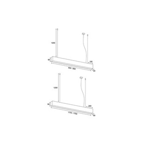 Liniowa lampa zwieszana LUPINUS/Z HQ 116 L-600 DP small 1