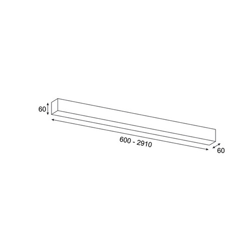 Sprawdź Oprawa liniowa natynkowa Elkim LUPINUS/N SQ 115 L-2620 DP LED 72 W 10530 lm 4000 K biała 262 cm