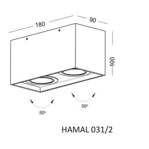 Lampa sufitowa HAMAL 031/2 1 Lampa sufitowa HAMAL 031/2 small 1