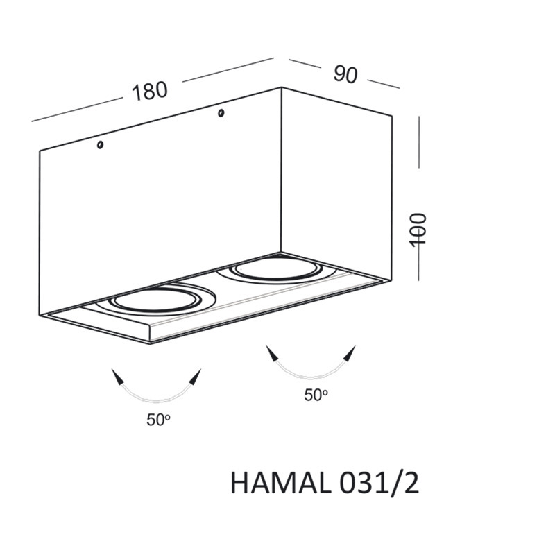 Zobacz Lampa sufitowa HAMAL 031/2 Lampa sufitowa HAMAL 031/2