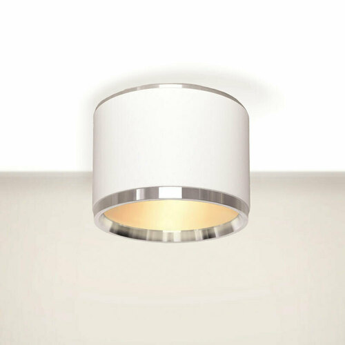 Sprawdź Lampa sufitowa Elkim RETI/N 104 L biała z aluminiowym ringiem LED 10 W, Ø 11 cm