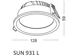 Zobacz Lampa wpuszczana SUN 931 L Lampa wpuszczana SUN 931 L