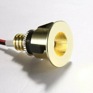 Oczko wpuszczane LED Elkim POINT 880 złote, światło czerwone 1W small 0