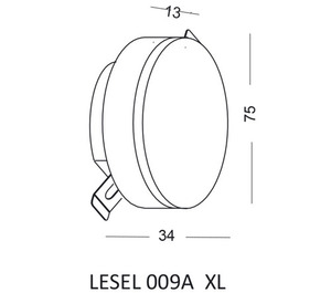 Oprawa schodowa LED Elkim LESEL 009A XL czerwona biała small 1