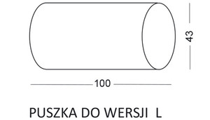 Lampa schodowa, komunikacyjna LESEL 009A L small 1