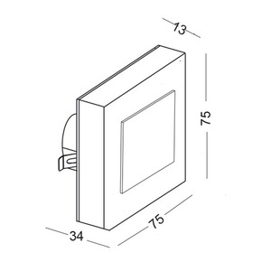 Lampa schodowa, komunikacyjna LESEL 008B small 1