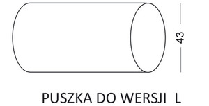 Lampa schodowa LESEL 008A L biała – LED 1W 4000K 114lm, 360°, aluminium i szkło akrylowe, zasilacz i puszka w komplecie small 1