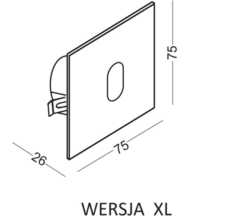 Zobacz Lampa schodowa, komunikacyjna LESEL 001 XL Lampa schodowa, komunikacyjna LESEL 001 XL