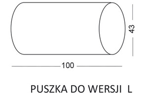 Lampa schodowa, komunikacyjna LESEL 001 L small 1