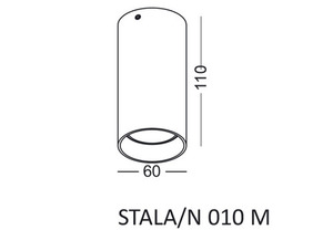 Złoty spot sufitowy Elkim STALA/N 010 M, GU10, 11 cm small 1